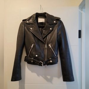 Aritzia Wilfred Free Leather Jacket XS